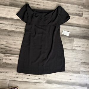 NWT Nordstrom Black One-Shoulder Dress